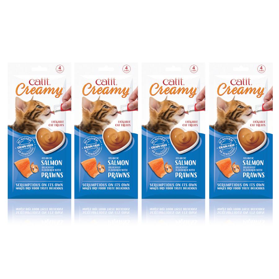 Catit Creamy All Natural Cat Treats Salmon & Prawn