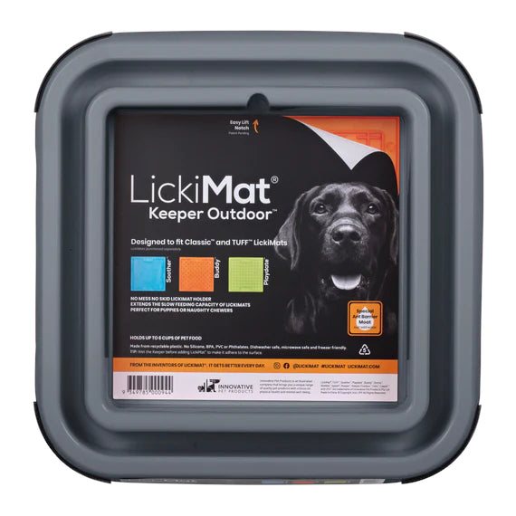 LickiMat Outdoor Keeper Dog Lick Mat Bowl 2 Colours