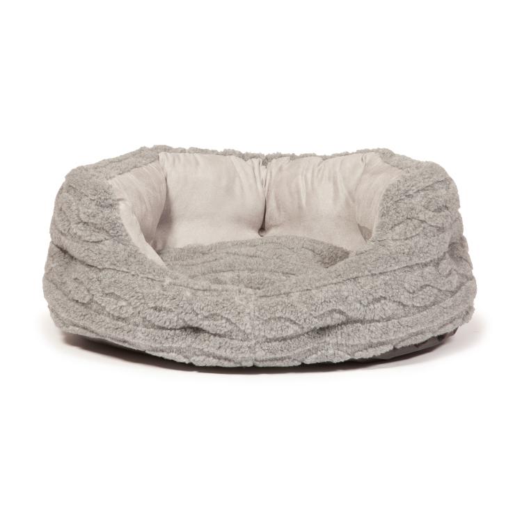 Danish Design Deluxe Slumber Bed Bobble Soft Pewter 5 Sizes