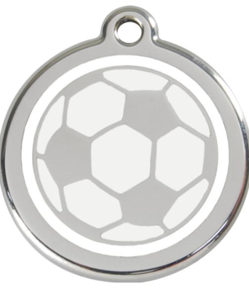 Red Dingo Enamel Dog & Cat ID Tags Soccer Ball