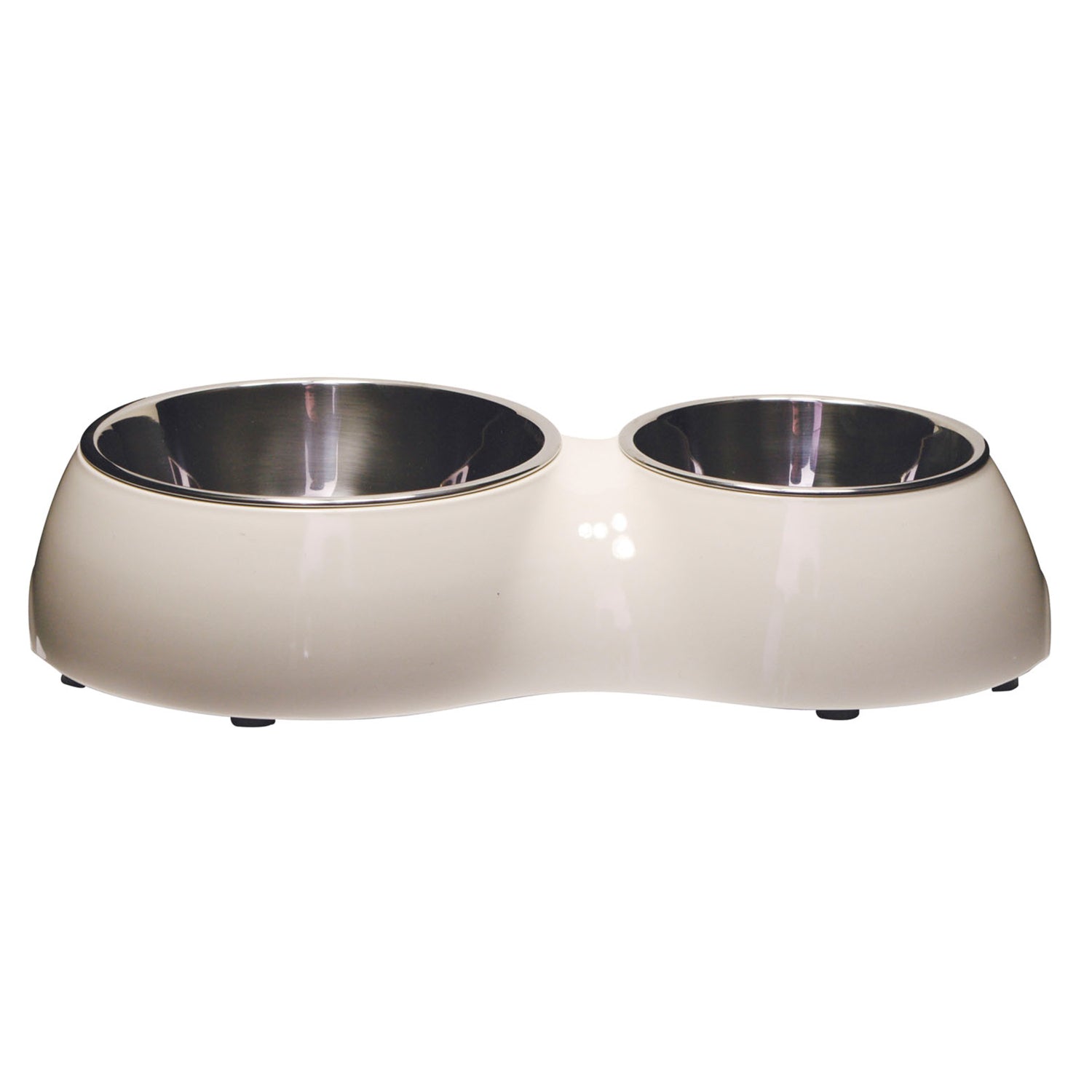 Catit Double Diner Cat Bowls White