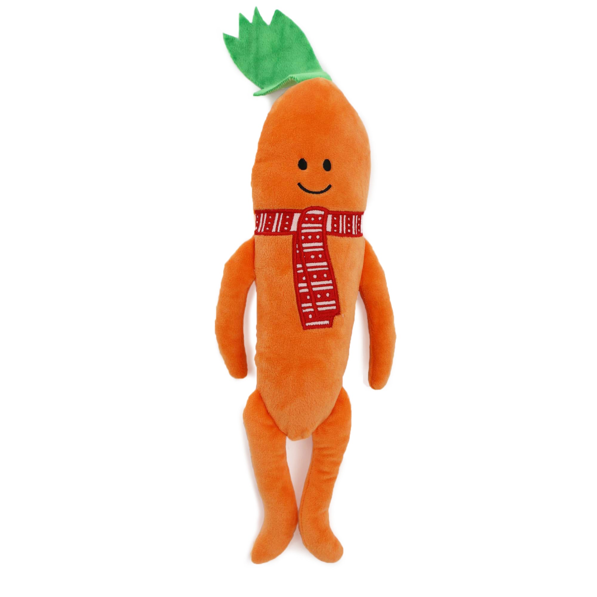 Ancol Xmas Soft Plush Dog Toy Katie Carrot w. Squeaker