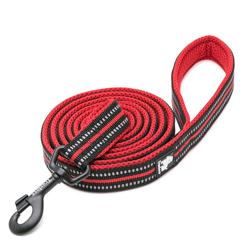 Truelove Dog Puppy Leads Airmesh Reflective 1.1m Red 4 Sizes