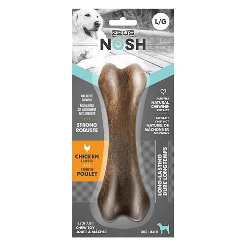 Zeus NOSH STRONG Chew Bone Toy Chicken Flavor 3 Sizes