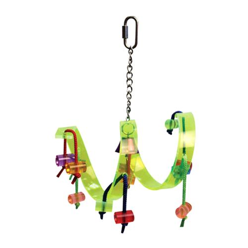 Avi One Parrot Toy Acrylic Ribbon Curl 27cm