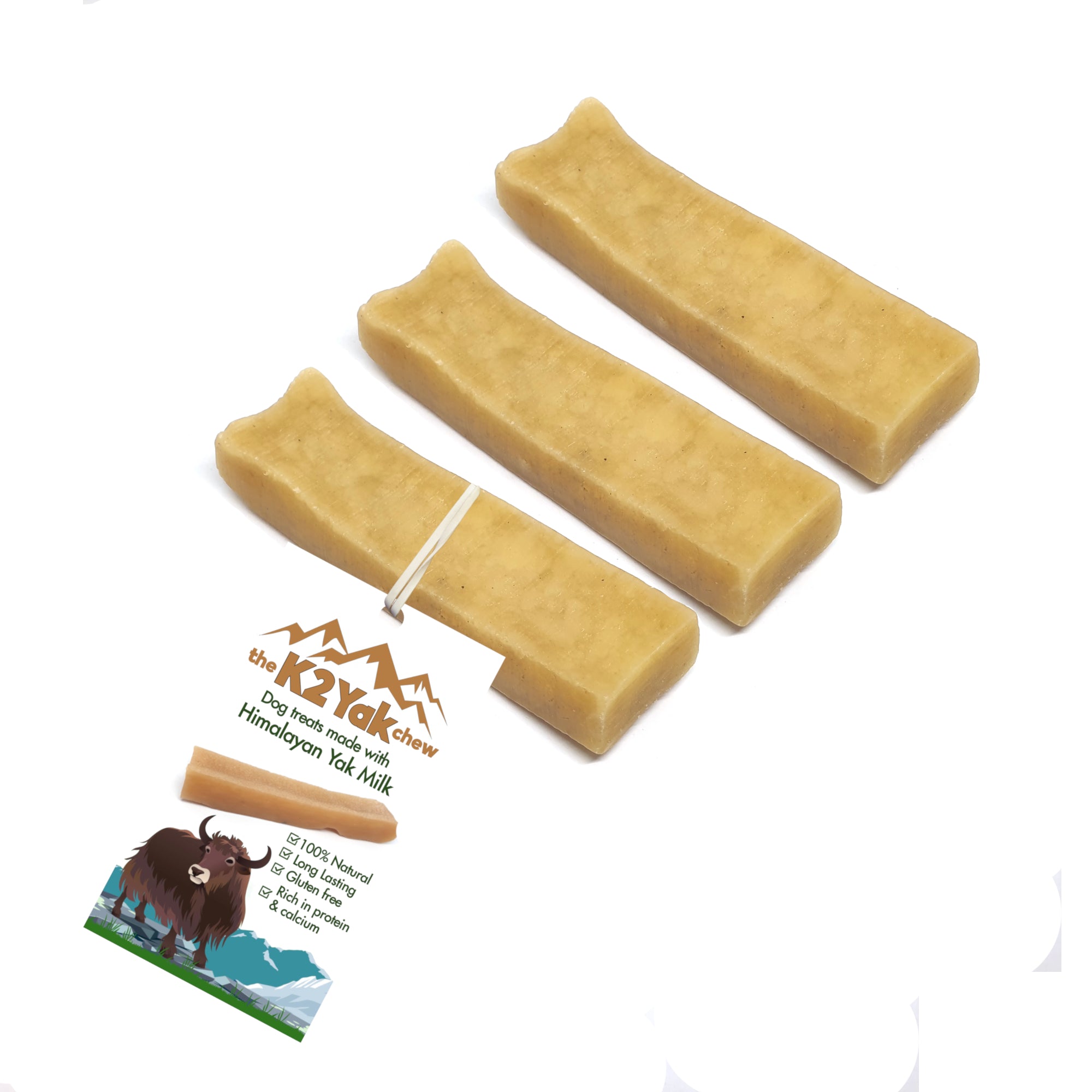 K2 Yak Chews Long Lasting Natural Dog Treats Small