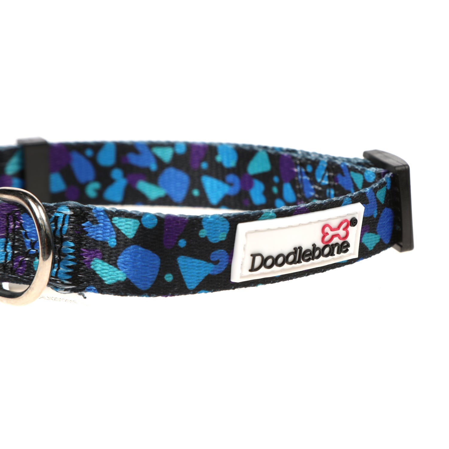 Doodlebone Originals Pattern Dog Collar Electric Party 3 Sizes