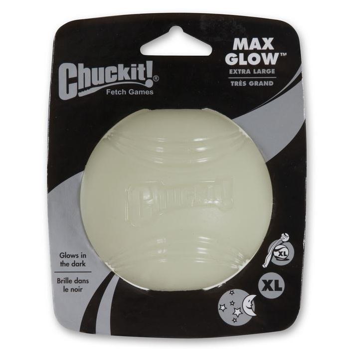 Chuckit Max Glow Rubber Fetch Balls 5 Sizes