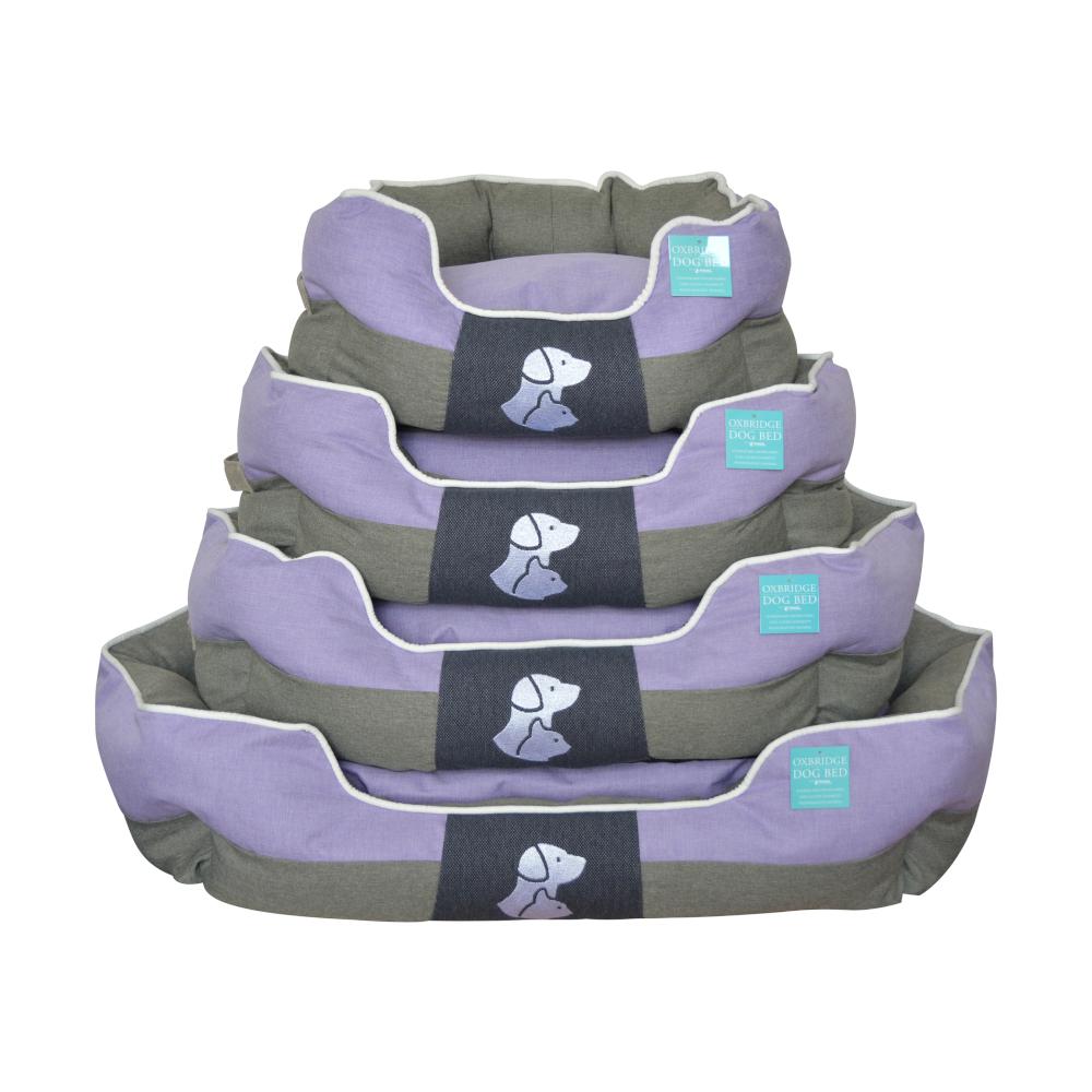 Real Pet Store Oxbridge Luxury Dog Beds Purple 4 Sizes