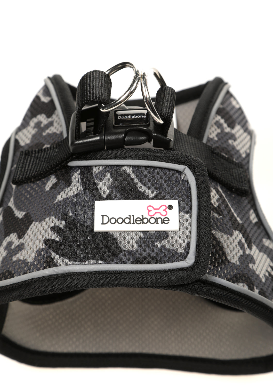 Doodlebone Originals Snappy Pattern Dog Harness Smokey Camo 7 Sizes