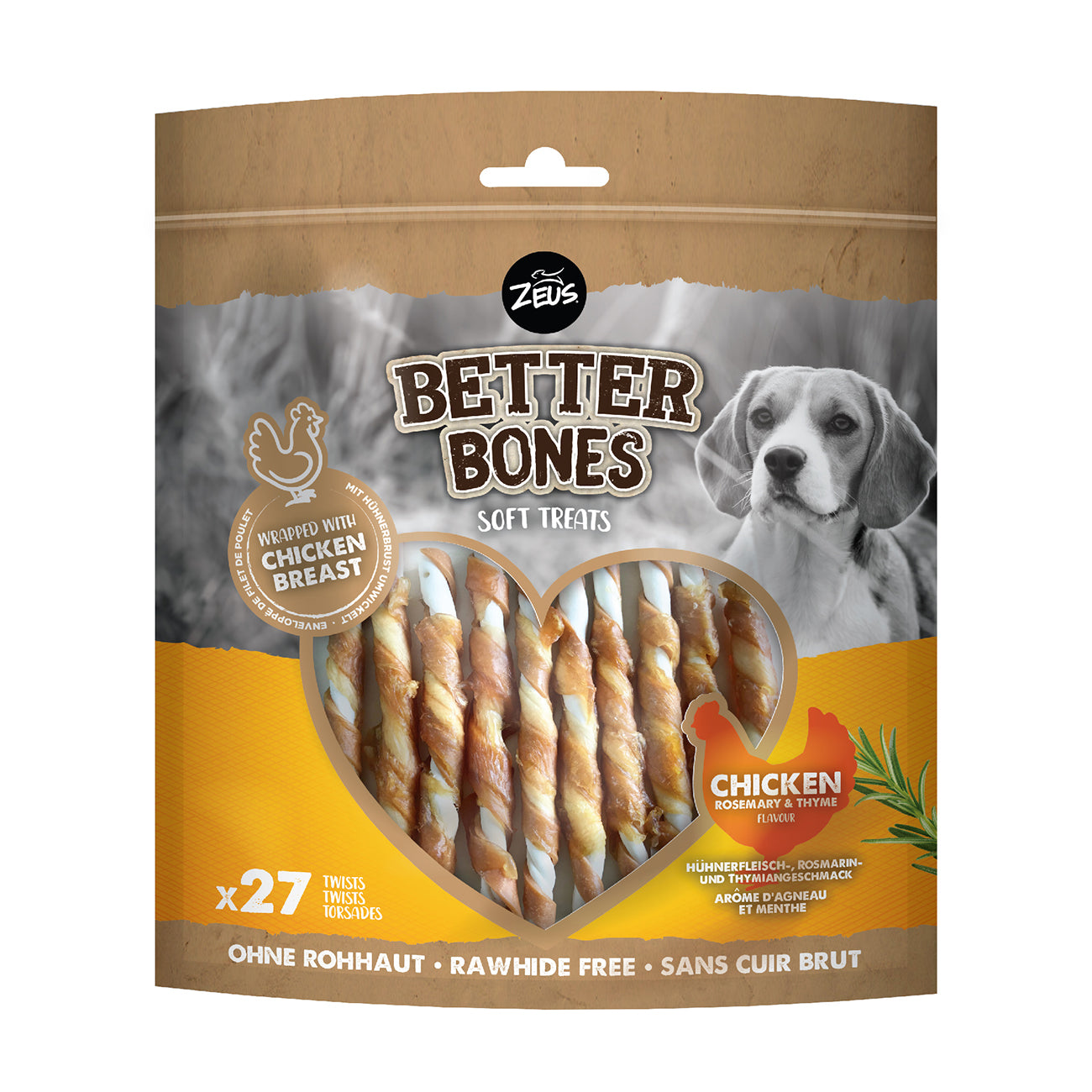 Zeus Better Bones Chicken Twists with Wrapped Chicken