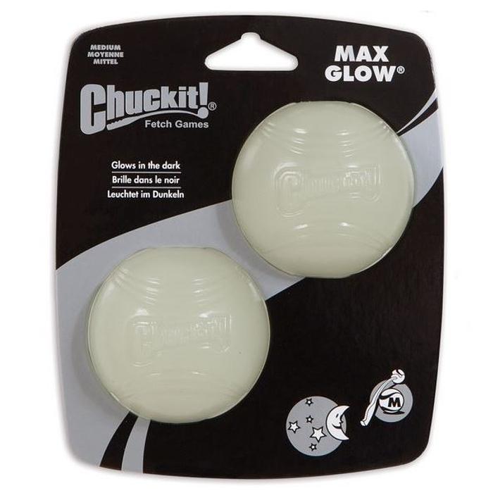 Chuckit Max Glow Rubber Fetch Balls 5 Sizes