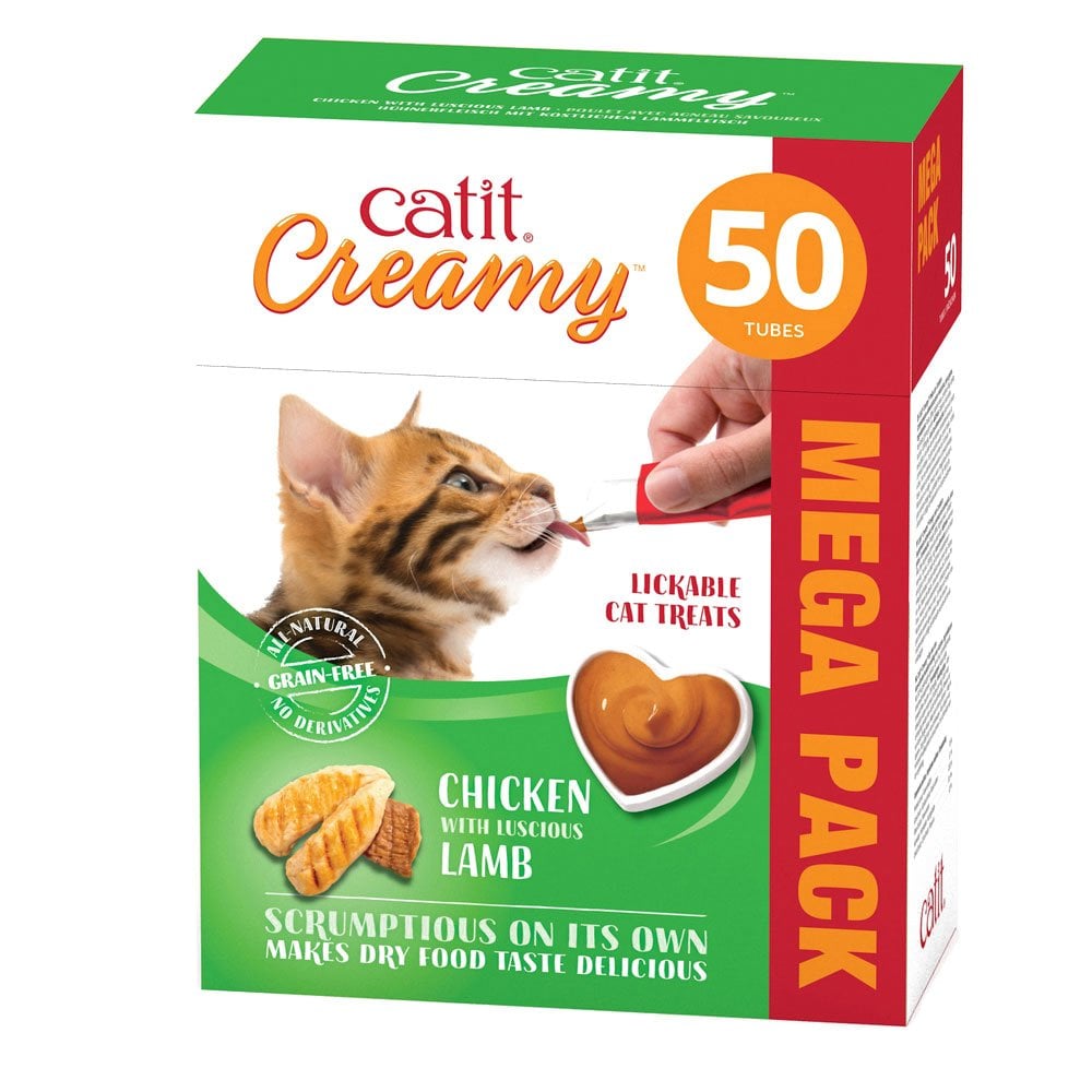 Catit Creamy All Natural Cat Treats Chicken & Lamb