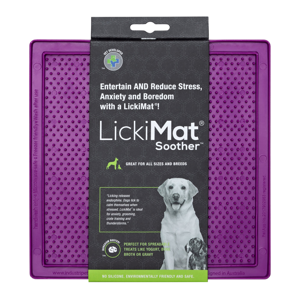 LickiMat Dog Lick Mats Slow Feeders Classic Soother 10 Colours