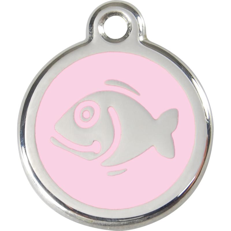 Red Dingo Enamel Cat ID Tags Fish 11 Colours