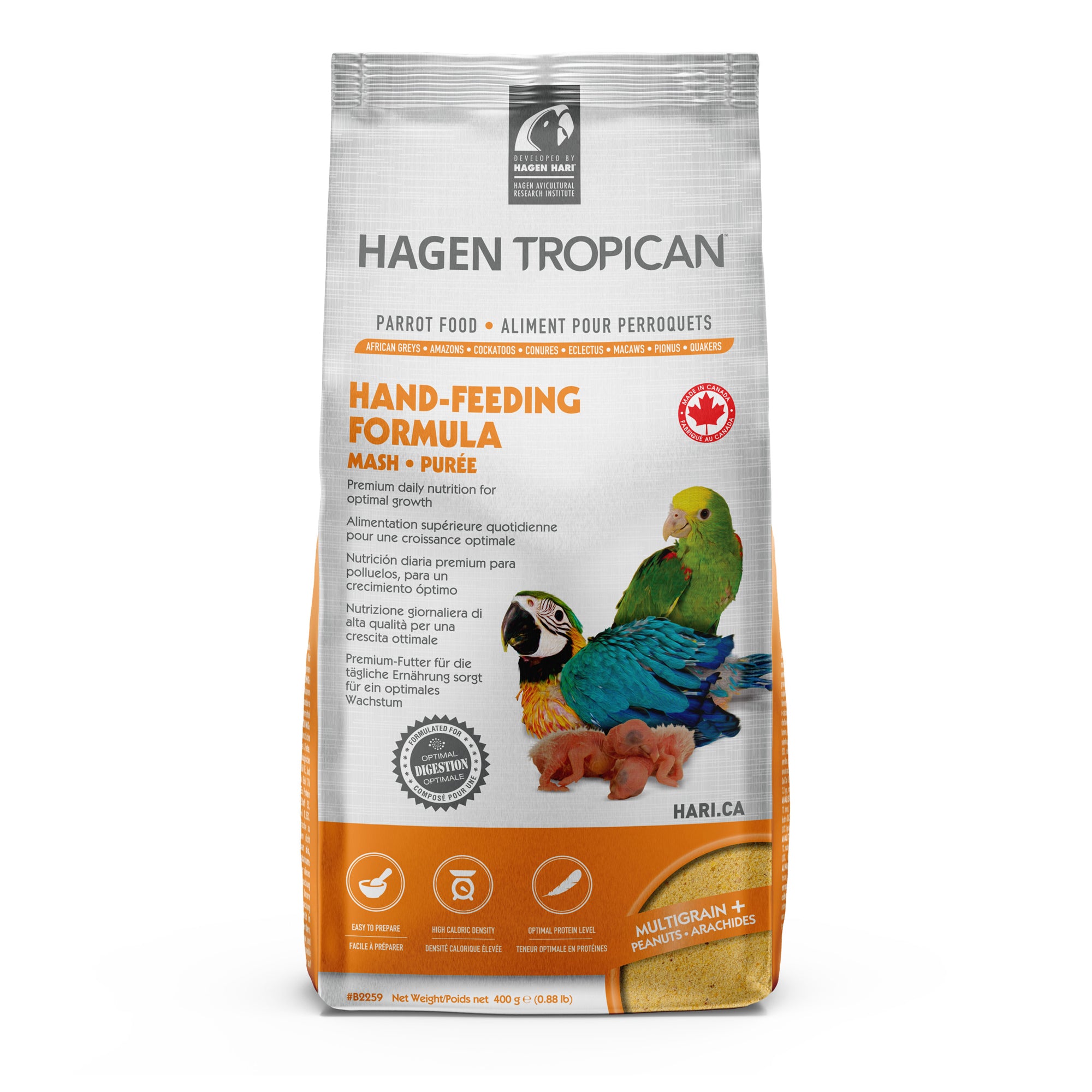 Hagen Hari Tropican Hand Feeding Formula 3 Sizes