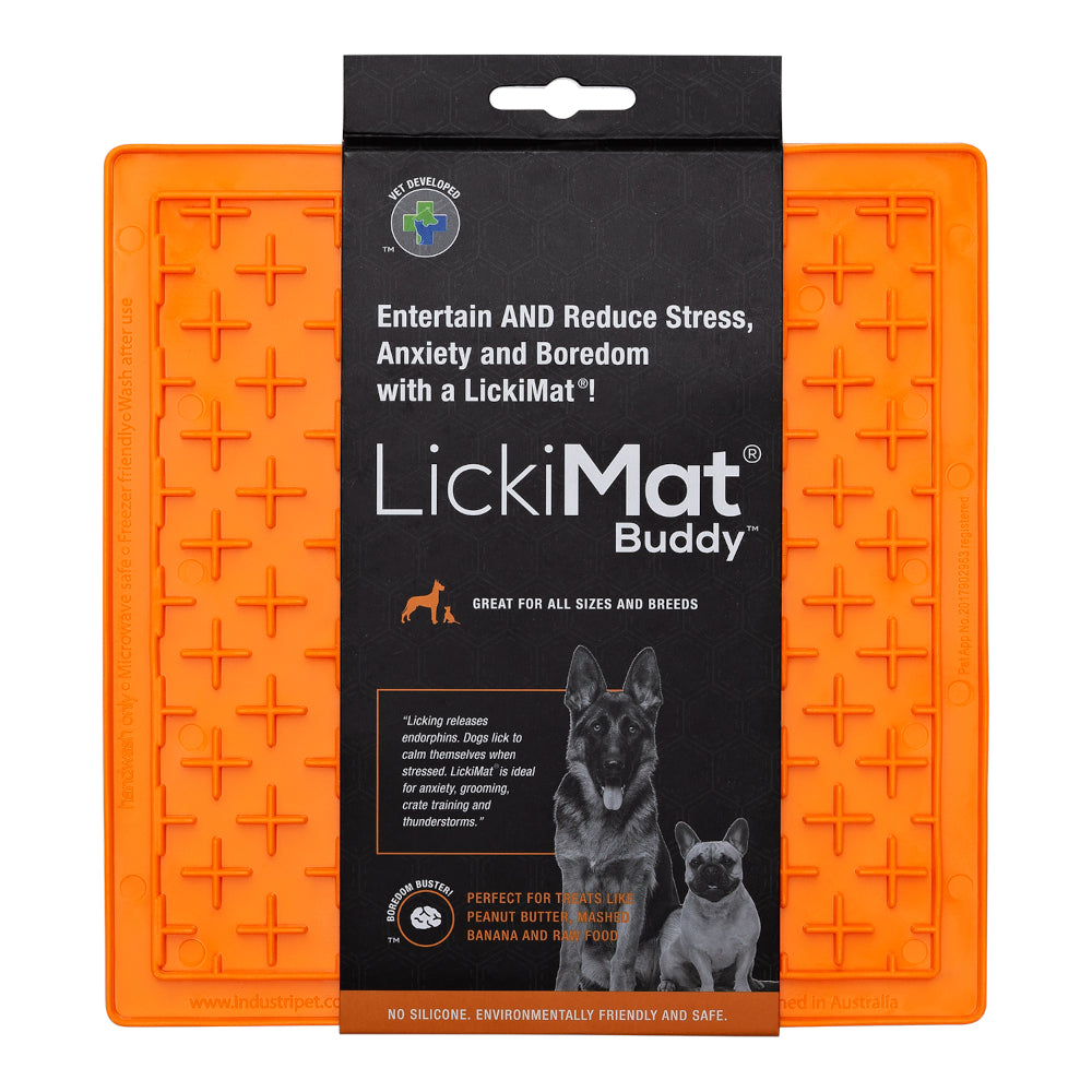 LickiMat Dog Lick Mats Slow Feeders Classic Buddy 10 Colours