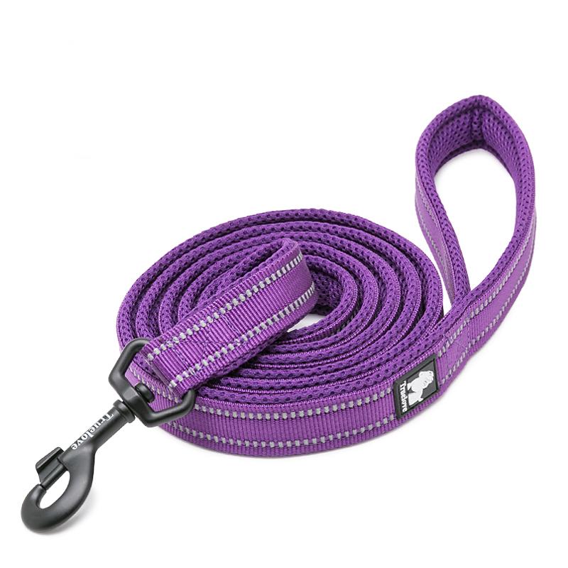 Truelove Dog Puppy Leads Airmesh Reflective 1.1m Purple 4 Sizes