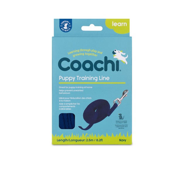 Coachi Puppy Training Line Navy 2.5m