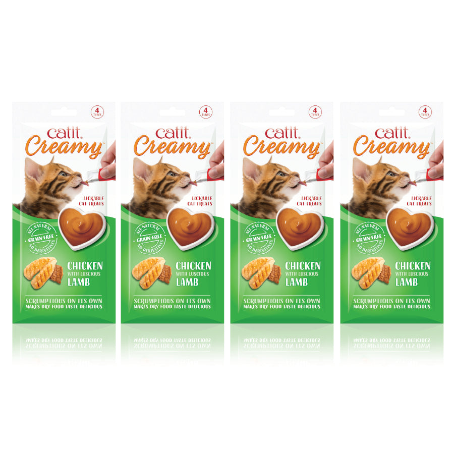 Catit Creamy All Natural Cat Treats Chicken & Lamb