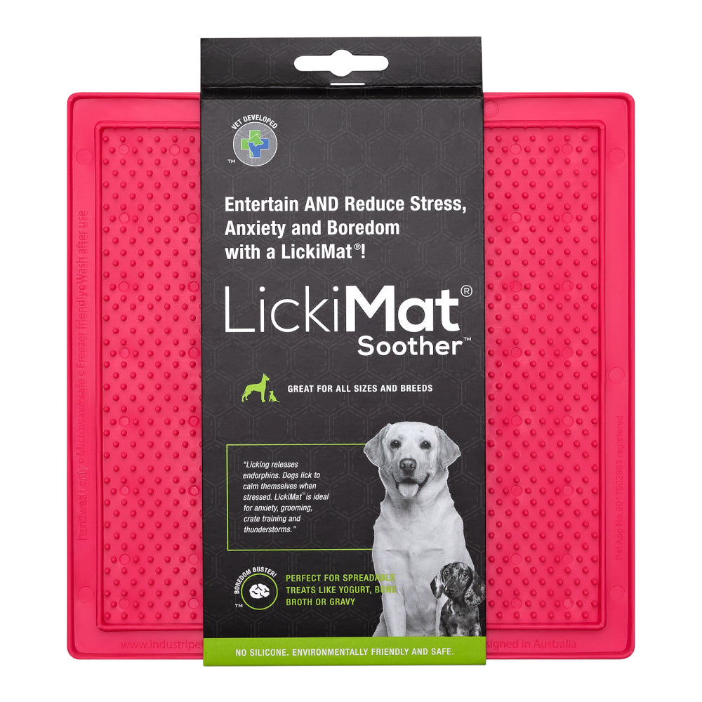 LickiMat Dog Lick Mats Slow Feeders Classic Soother 10 Colours