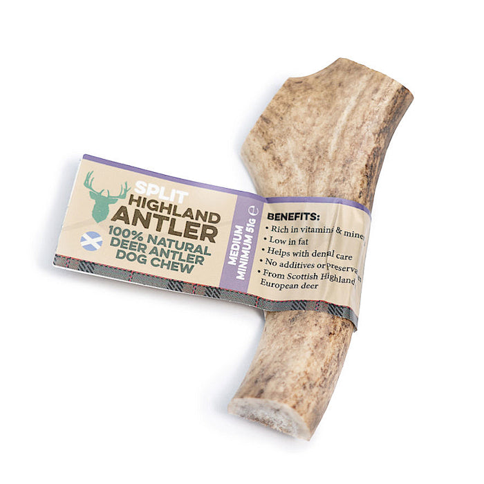 Antos 100% Natural Antler Dog Treats Split Antler Medium 51-80g