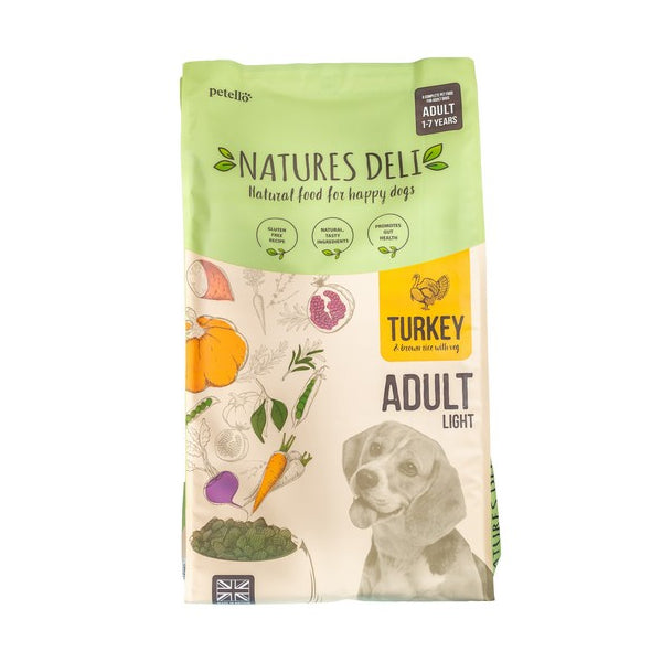 Natures Deli Adult Light Turkey and Rice Dry Dog Food 2/12kg