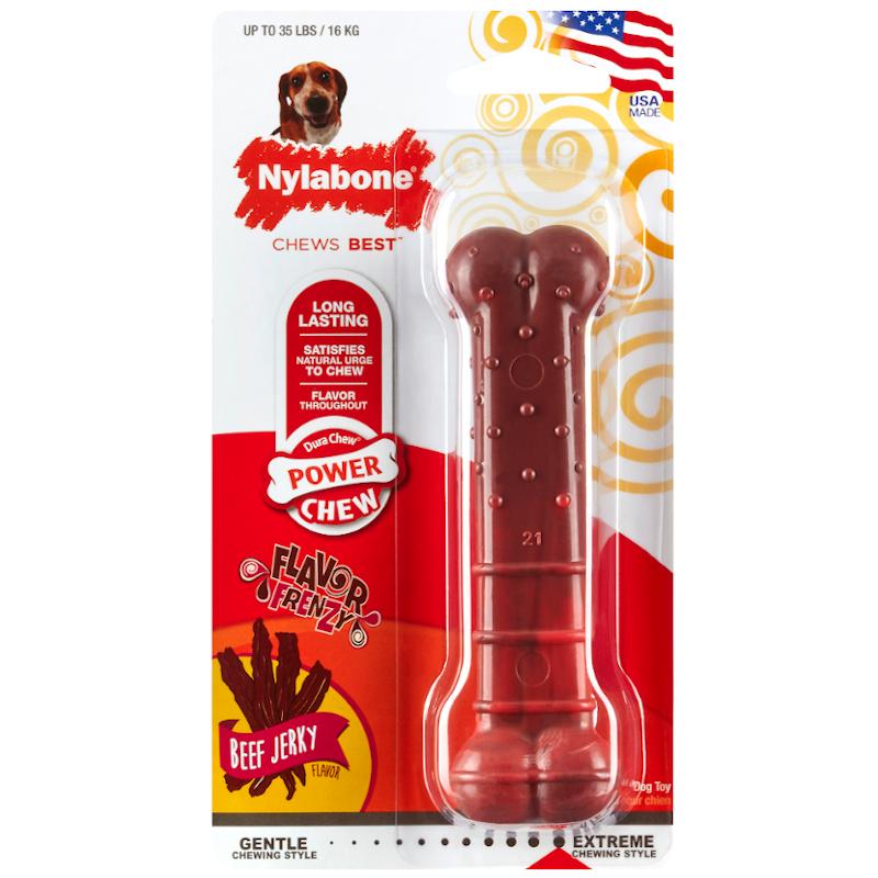 Nylabone Extreme Dog Chews Beef Jerky 5 Sizes